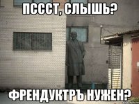 пссст, слышь? френдуктръ нужен?