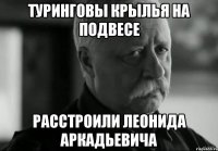 туринговы крылья на подвесе расстроили леонида аркадьевича