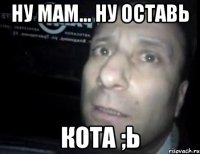 ну мам... ну оставь кота ;ь