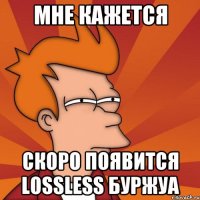 мне кажется скоро появится lossless буржуа