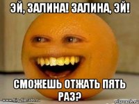 эй, залина! залина, эй! сможешь отжать пять раз?