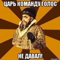 царь команду голос не давал!