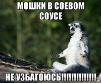 мошки в соевом соусе не узбагоюсь!!!