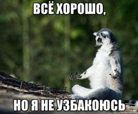 всё хорошо, но я не узбакоюсь