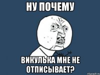 ну почему викулька мне не отписывает?