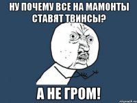 ну почему все на мамонты ставят твинсы? а не гром!