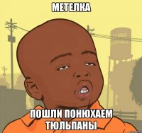 метелка пошли понюхаем тюльпаны