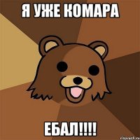 я уже комара ебал!!!