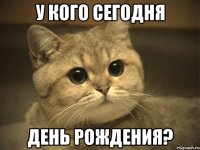 у кого сегодня день рождения?