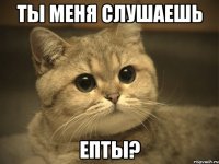 ты меня слушаешь епты?