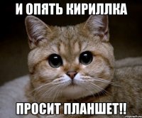 и опять кириллка просит планшет!!