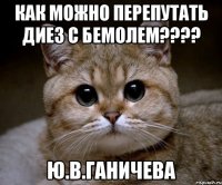 как можно перепутать диез с бемолем??? ю.в.ганичева