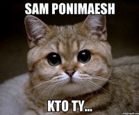 sam ponimaesh kto ty...