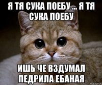 я тя сука поебу ... я тя сука поебу ишь че вздумал педрила ебаная