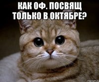 как оф. посвящ только в октябре? 