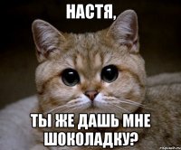 настя, ты же дашь мне шоколадку?