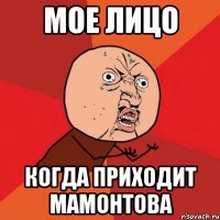 мое лицо когда приходит мамонтова