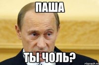 паша ты чоль?