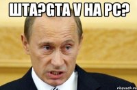 шта?gta v на pc? 