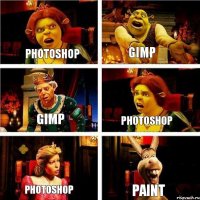 Photoshop GIMP GIMP Photoshop Photoshop Paint