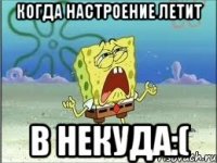 когда настроение летит в некуда:(