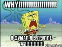 why!!! я думал я в группе "а"!!!