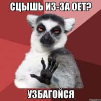 сцышь из-за оет? узбагойся