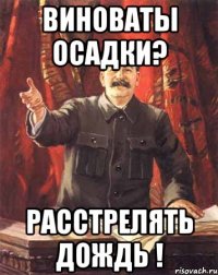 виноваты осадки? расстрелять дождь !