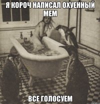 я короч написал охуенный мем все голосуем