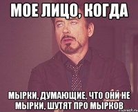 мое лицо, когда мырки, думающие, что они не мырки, шутят про мырков