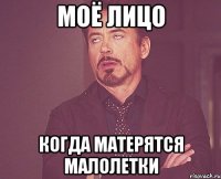 моё лицо когда матерятся малолетки