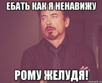 ебать как я ненавижу рому желудя!