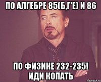 по алгебре 85(б,г'е) и 86 по физике 232-235! иди копать