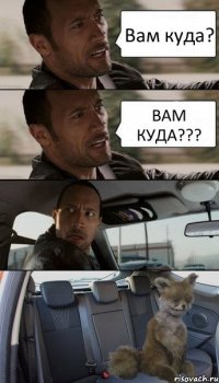 Вам куда? ВАМ КУДА???