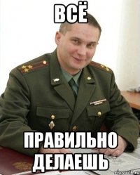 всё правильно делаешь