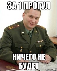 за 1 прогул ничего не будет