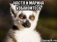 настя и марина узбакойтесь 