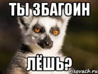 ты збагоин лёшь?