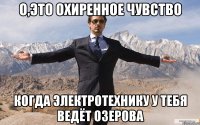 о,это охиренное чувство когда электротехнику у тебя ведёт озерова