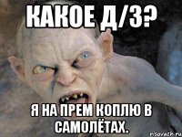 какое д/з? я на прем коплю в самолётах.