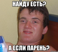 найду есть? а если парень?