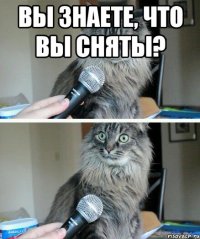 вы знаете, что вы сняты? 