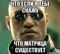 что если я тебе скажу что матрица существует