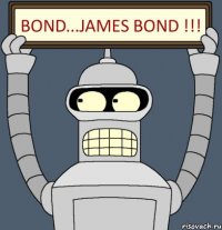 bond...james bond !!!