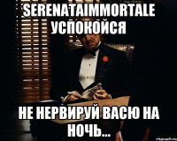 serenataimmortale успокойся не нервируй васю на ночь...