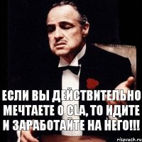 если вы действительно мечтаете о CLA, то идите и заработайте на него!!!