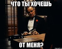 что ты хочешь от меня?