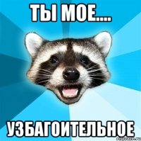 ты мое.... узбагоительное