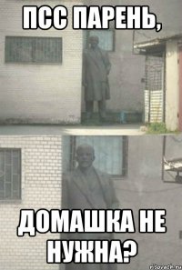 псс парень, домашка не нужна?