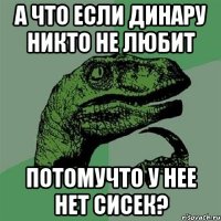 а что если динару никто не любит потомучто у нее нет сисек?